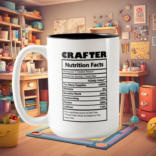 Caneca De Café Em Dois Tons fatos de arte legal (Criador carregado)