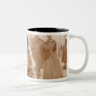 Caneca De Café Em Dois Tons Faust e Wagner na conversação dentro