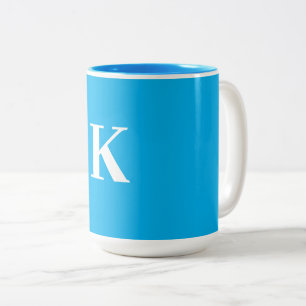Caneca De Café Em Dois Tons Favor de presente de casamento com monograma Nome 