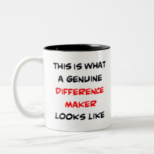 Caneca De Café Em Dois Tons fazedor de diferenças, incrível
