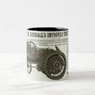 CANECA DE CAFÉ EM DOIS TONS FAZENDA DO TRATOR DE FAZENDA DO MOTOR DE TRAÇÃO 