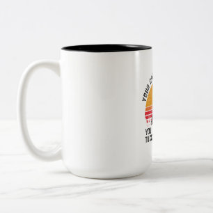 Caneca De Café Em Dois Tons Fazendeiro que engraçado do galo da galinha seu