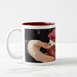 Caneca De Café Em Dois Tons Fazer a vida