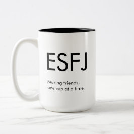 Caneca De Café Em Dois Tons FAZER ESFJ Amigos Mug Gift