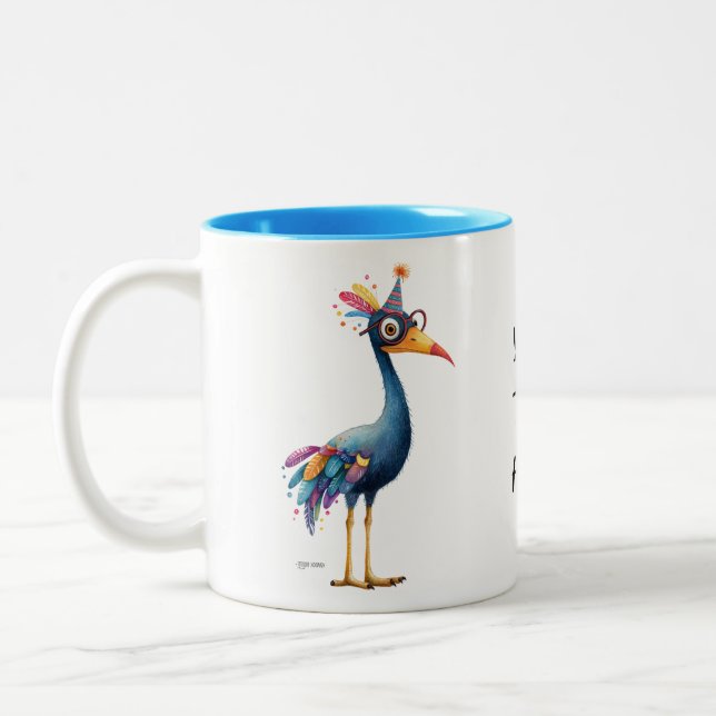 Caneca De Café Em Dois Tons Feathered & Fabulous  (Esquerda)