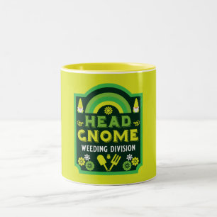 Caneca De Café Em Dois Tons Febre do Gnomo do Jardim Diretor