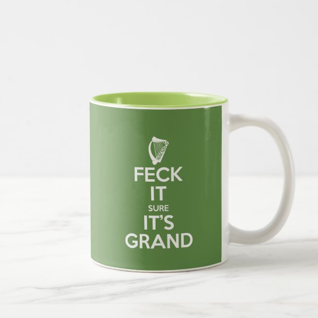 Caneca De Café Em Dois Tons Feck ele - harpa (Direita)