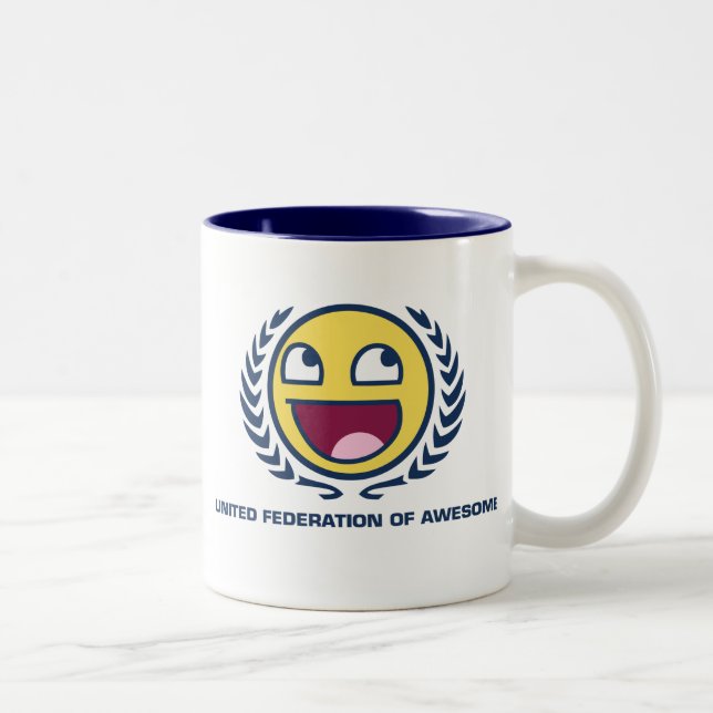 Caneca De Café Em Dois Tons Federação unida de impressionante (Direita)