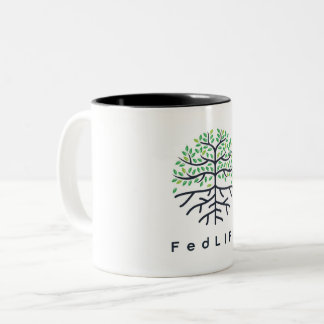 Caneca De Café Em Dois Tons FedLIFE 11 oz.