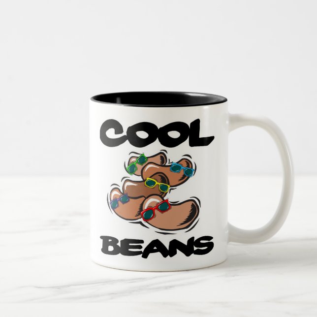 Caneca De Café Em Dois Tons Feijão Legal (Direita)