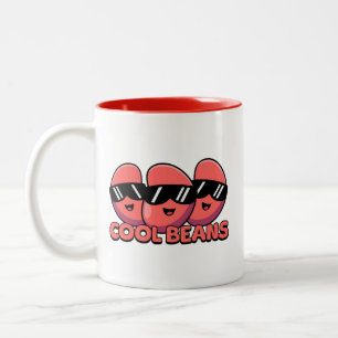 Caneca De Café Em Dois Tons Feijão legal! Feixe de Bean Bonito