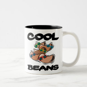 Caneca De Café Em Dois Tons Feijões legal