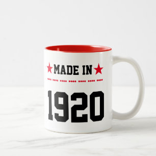 Caneca De Café Em Dois Tons Feito em 1920