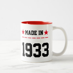 Caneca De Café Em Dois Tons Feito em 1933