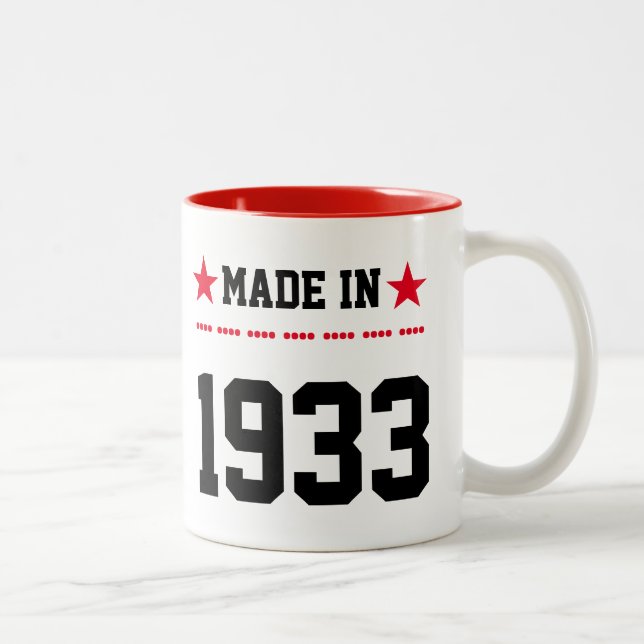 Caneca De Café Em Dois Tons Feito em 1933 (Direita)