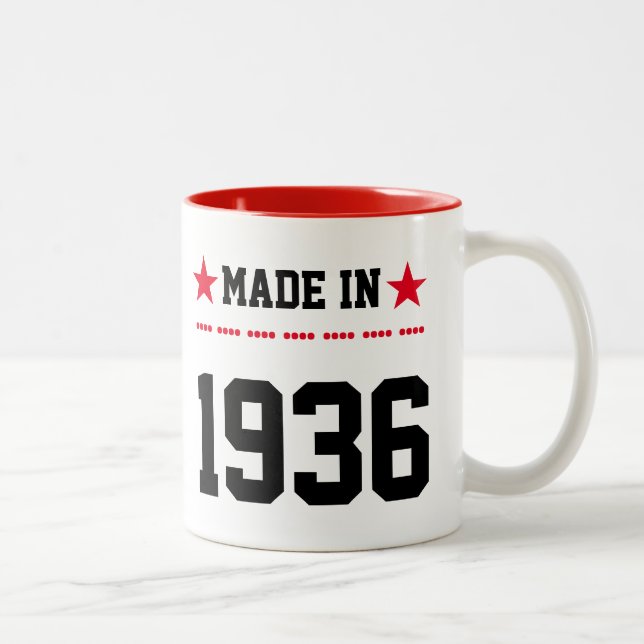 Caneca De Café Em Dois Tons Feito em 1936 (Direita)