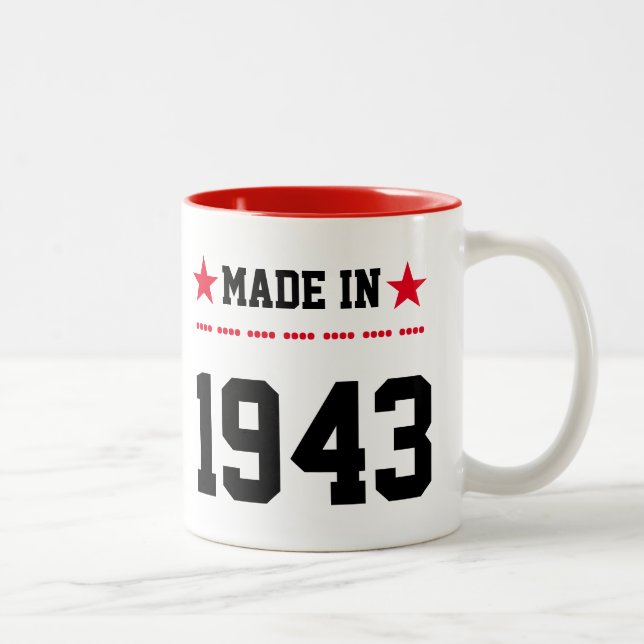 Caneca De Café Em Dois Tons Feito em 1943 (Direita)