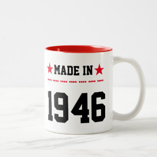 Caneca De Café Em Dois Tons Feito em 1946