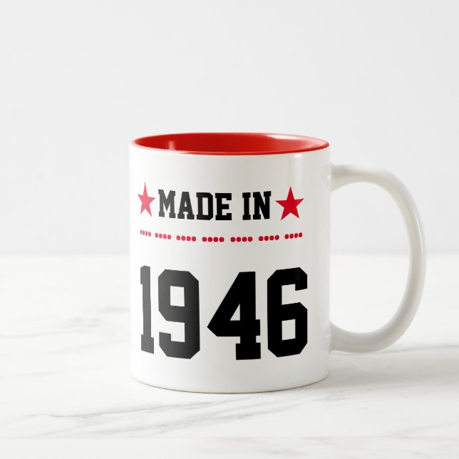 Caneca De Café Em Dois Tons Feito em 1946 (Direita)
