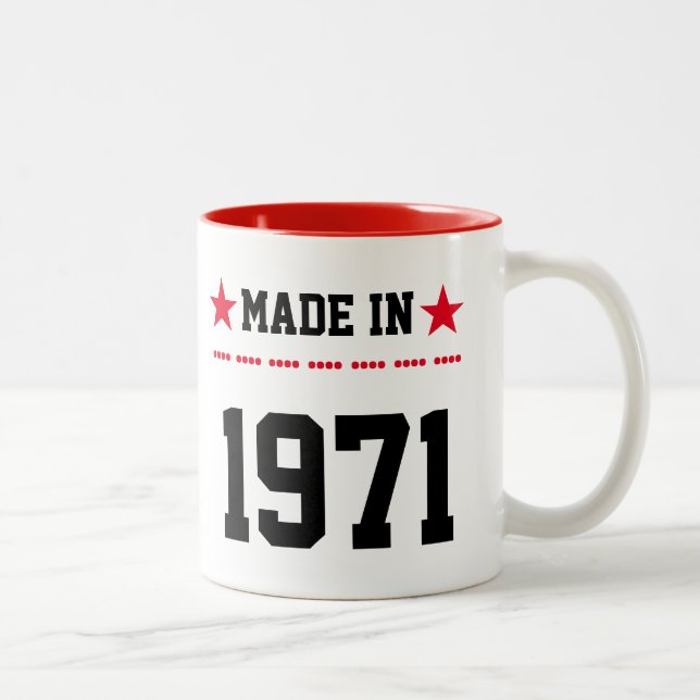 Caneca De Café Em Dois Tons Feito em 1971 (Direita)