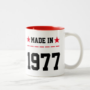 Caneca De Café Em Dois Tons Feito em 1977