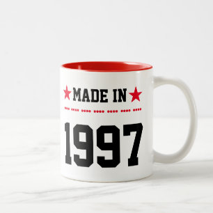 Caneca De Café Em Dois Tons Feito em 1997