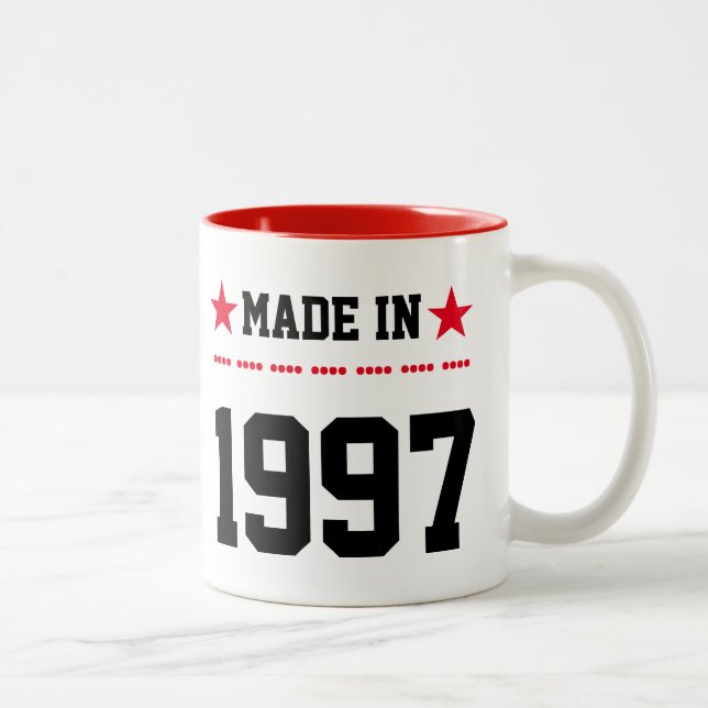 Caneca De Café Em Dois Tons Feito em 1997 (Direita)