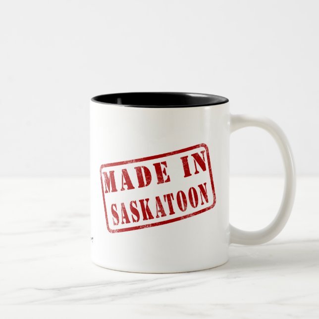 Caneca De Café Em Dois Tons Feito em Saskatoon (Direita)