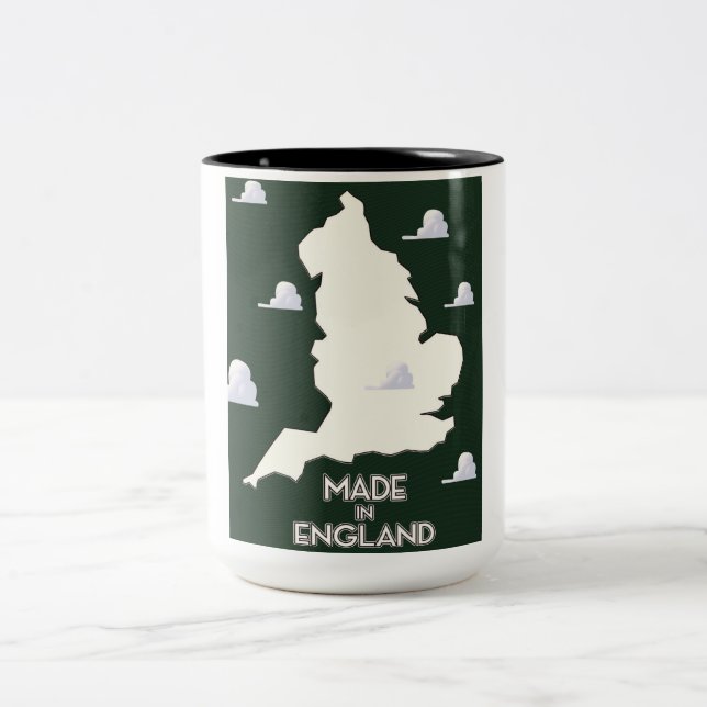 Caneca De Café Em Dois Tons Feito na Inglaterra (Centro)