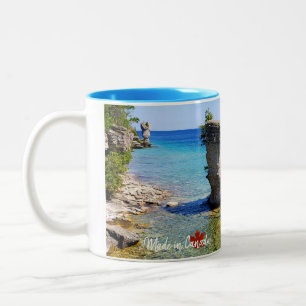 Caneca De Café Em Dois Tons Feito no Canadá - A visão de dois tons