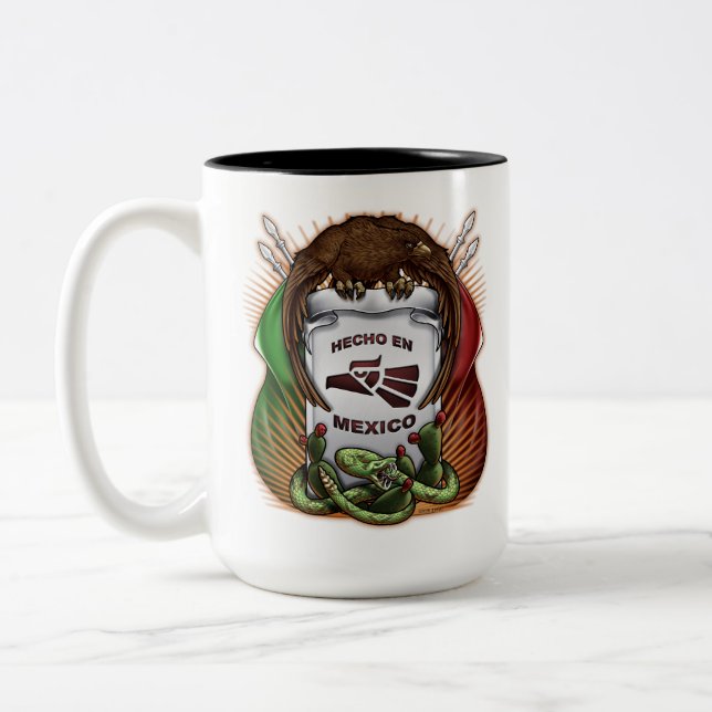 Caneca De Café Em Dois Tons Feito no México (Esquerda)