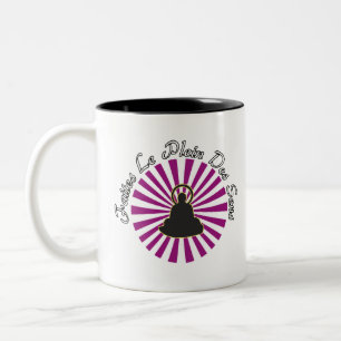 Caneca De Café Em Dois Tons FEITOS o CHEIO dos SENTIDOS - Jogos de Palavras