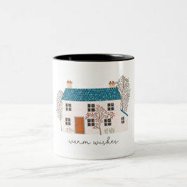 Caneca De Café Em Dois Tons Felicitações de Natal