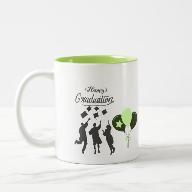 Caneca De Café Em Dois Tons Felicitações pela Formatura (Esquerda)