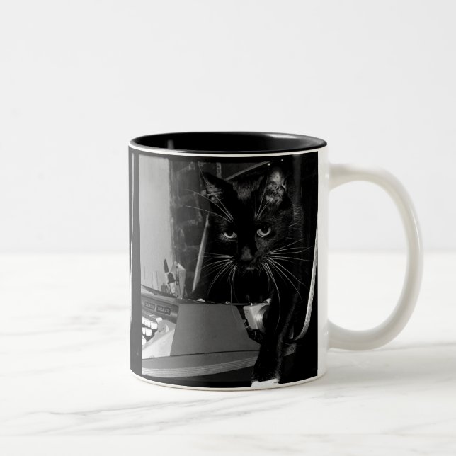 Caneca De Café Em Dois Tons Felix o gato (Direita)