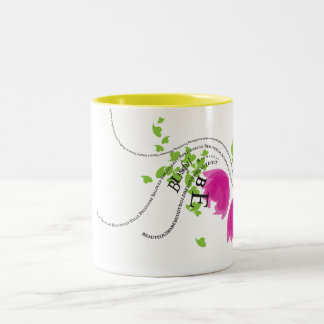 Caneca De Café Em Dois Tons Feliz