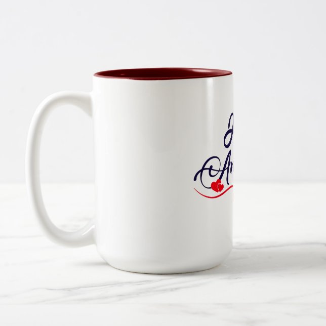 Caneca De Café Em Dois Tons Feliz Aniversário (Esquerda)