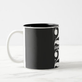 Caneca De Café Em Dois Tons Feliz Ano Novo 2026 Contagem Regressiva da Hora da