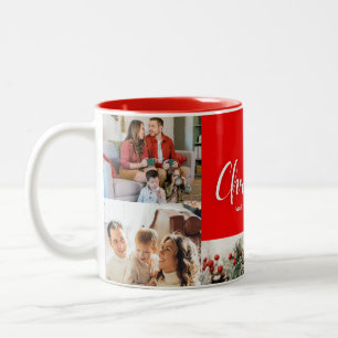Caneca De Café Em Dois Tons feliz ano novo Feliz de Natal 4