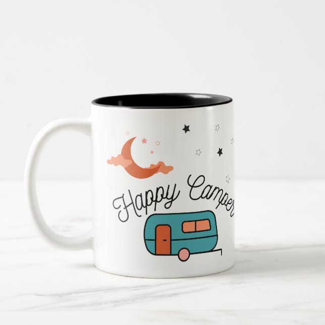 Caneca De Café Em Dois Tons Feliz Café da Campanha (Esquerda)