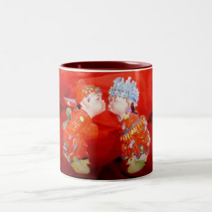 Caneca De Café Em Dois Tons Feliz Casal Casado
