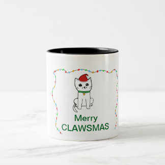 Caneca De Café Em Dois Tons Feliz Clawsmas