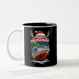 Caneca De Café Em Dois Tons Feliz Cruisemas Cruise Ship Family Christmas Funny