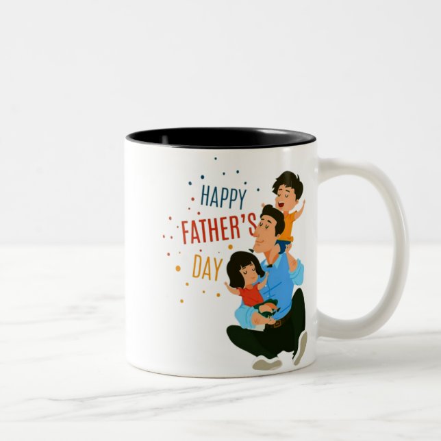 Caneca De Café Em Dois Tons Feliz Dia da Fé com a Família (Direita)