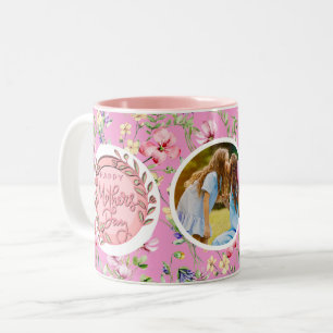 Caneca De Café Em Dois Tons Feliz Dia das Mães Foto Moderna e Elegante