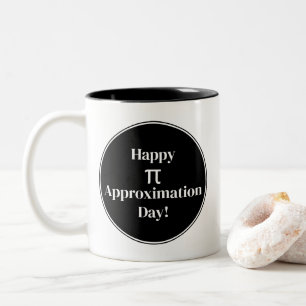 Caneca De Café Em Dois Tons Feliz Dia de Aproximação Pi 22 de julho Nerd de Ma