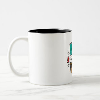 Caneca De Café Em Dois Tons feliz dia del padre