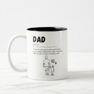 Caneca De Café Em Dois Tons Feliz Dia do Pai Mug