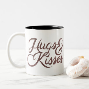 Caneca De Café Em Dois Tons Feliz Dia dos Namorados