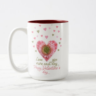 Caneca De Café Em Dois Tons Feliz dia dos namorados